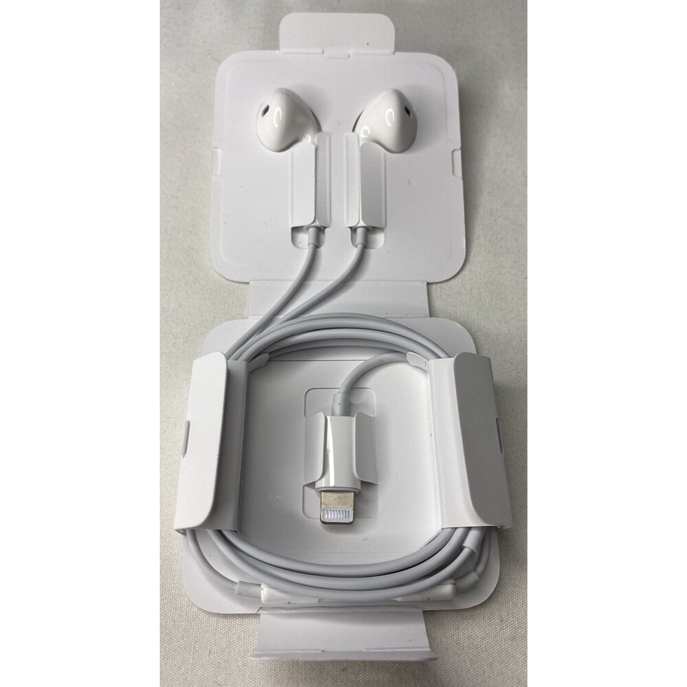 Earbuds with Lightning Connector In Ear Canal Headset - White